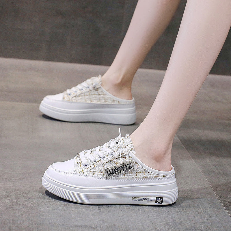 Women's Comfortable Sneakers with Fashionable Checkerboard Pattern