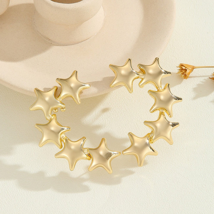 Women's bracelet with structured, golden beads Tom Cottons