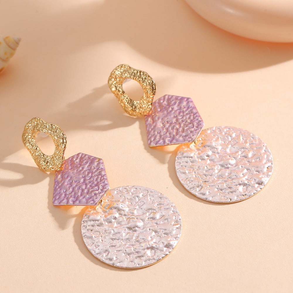 Women's Hanging Earrings with Modern Geometric Design Tom Cottons