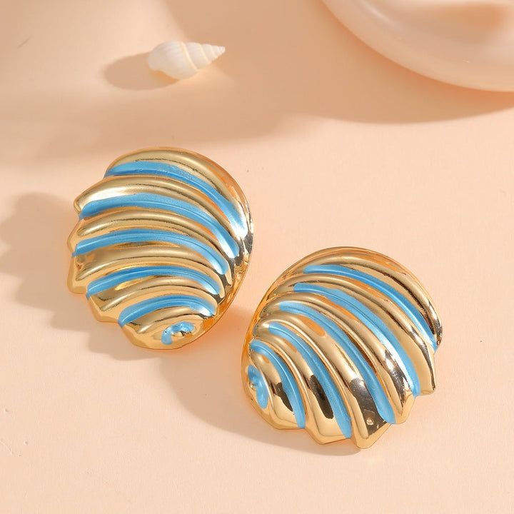 Women's ear clips in maritime shell design Tom Cottons