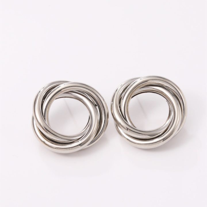 Women's Hanging Earrings with Elegant, Curved Ring Design Tom Cottons