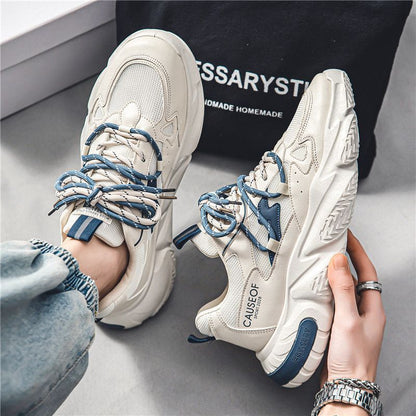 Women's sporty sneakers with elastic upper material and non-slip sole
