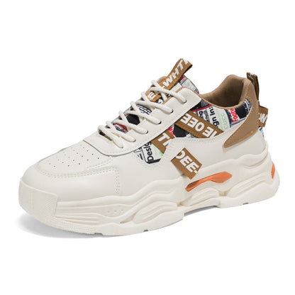 Women's Trendy Chunky Sneakers with Fashionable Graphic Design