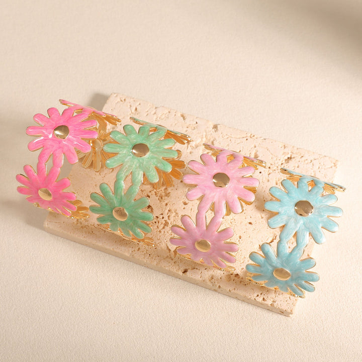 Women's bangle with floral flower pattern Tom Cottons