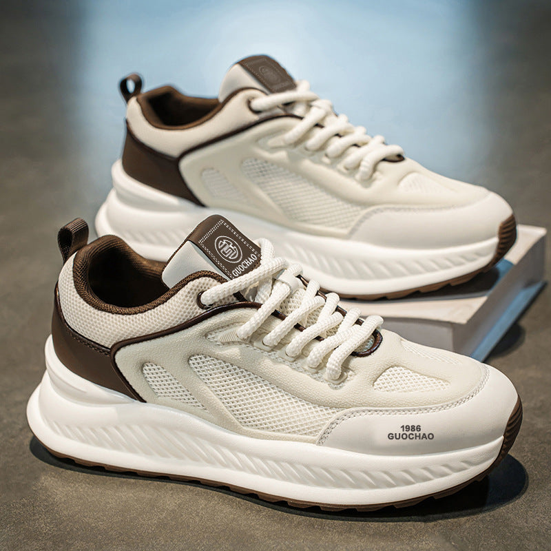 Sports shoes for women with breathable mesh upper and stable profile sole