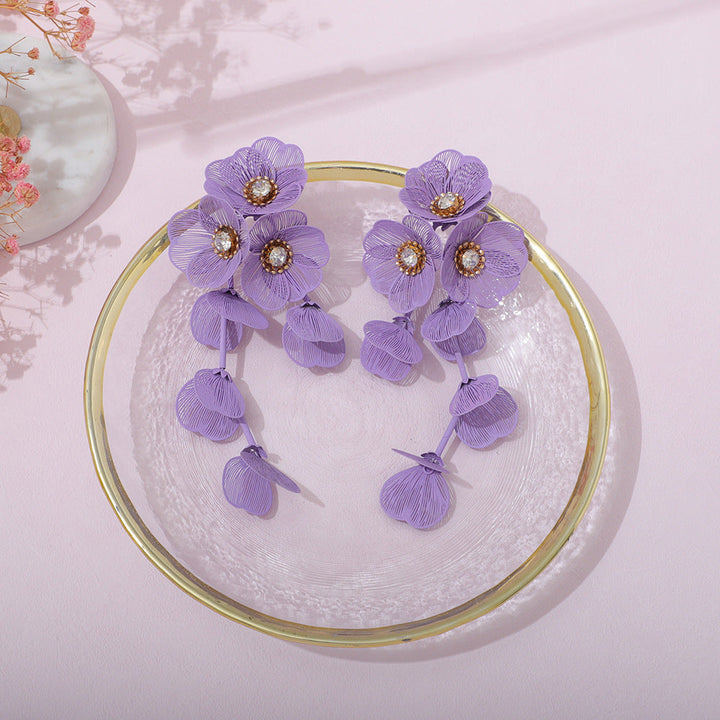 Ladies' earrings in elegant floral design Tom Cottons