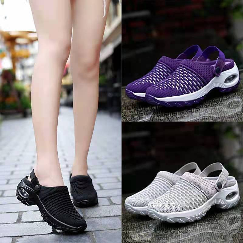 Women's breathable Slip-On sneakers with fashionable mesh design