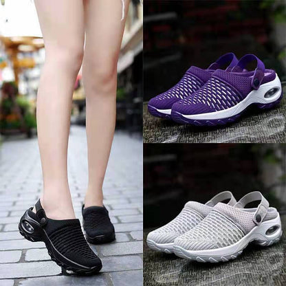 Women's breathable Slip-On sneakers with fashionable mesh design