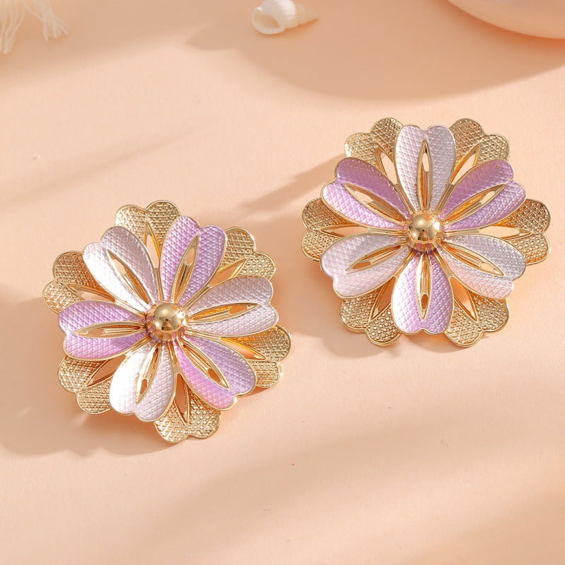 Ladies Hair Clips with Artistic Flower Design Tom Cottons