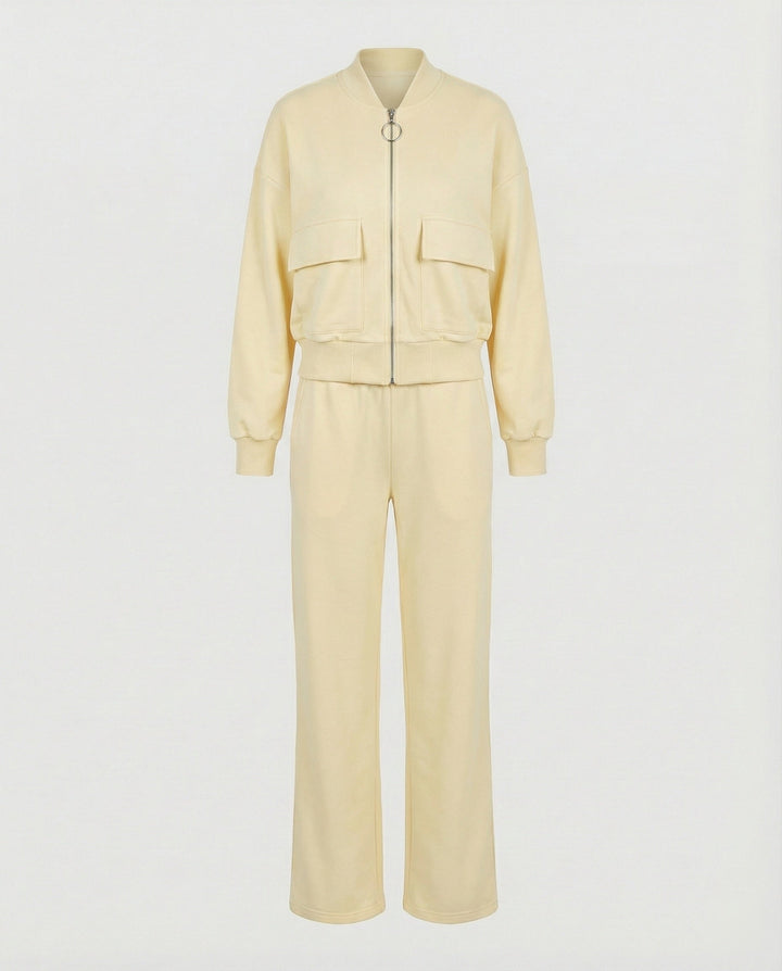 Women's casual zip jacket with pockets