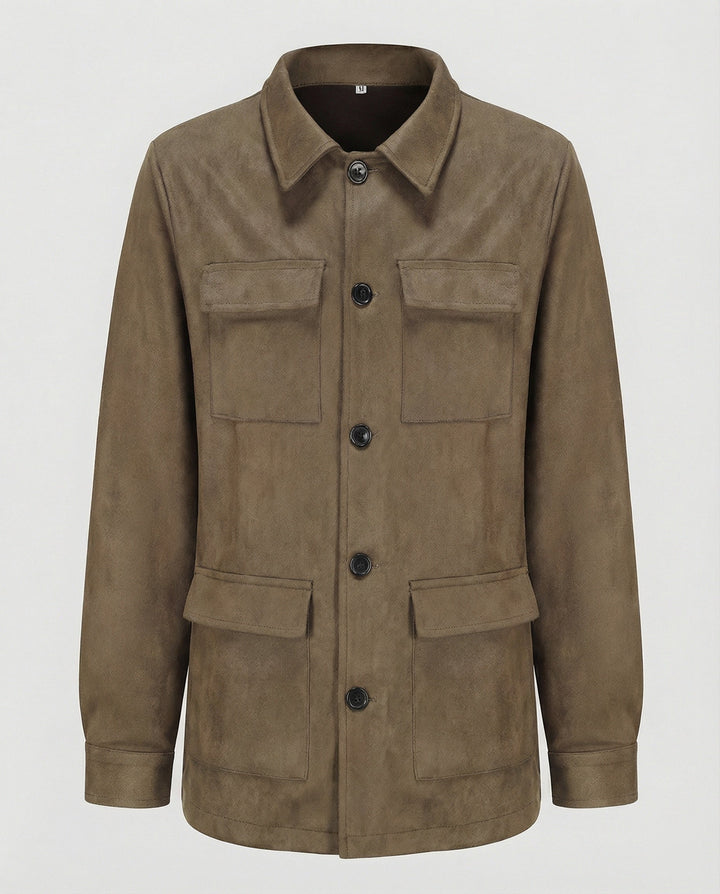 Women's Utility Jacket made of Suede