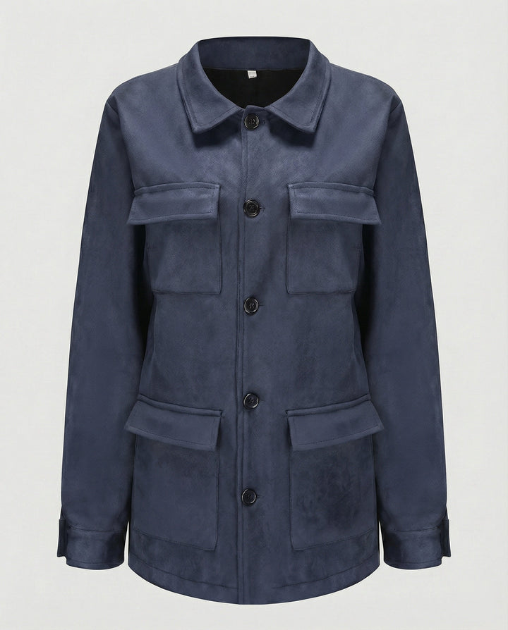 Women's Utility Jacket made of Suede